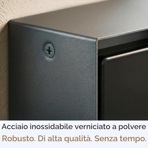 Thumbnail 4 de Presa di corrente esterna 2 prese STEDDA IP44 in acciaio inox antracite verticale – ledscom.de