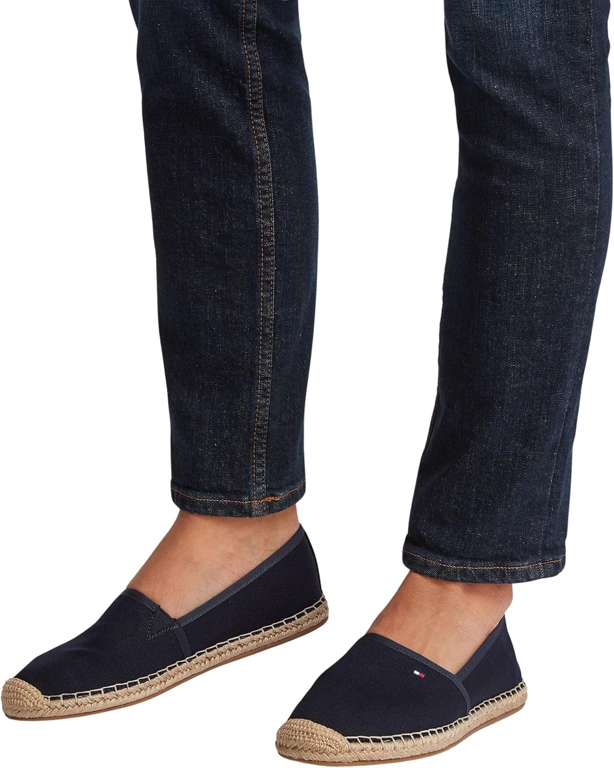 Detalle de Tommy Hilfiger Women’s Flag Canvas Espadrilles with Logo