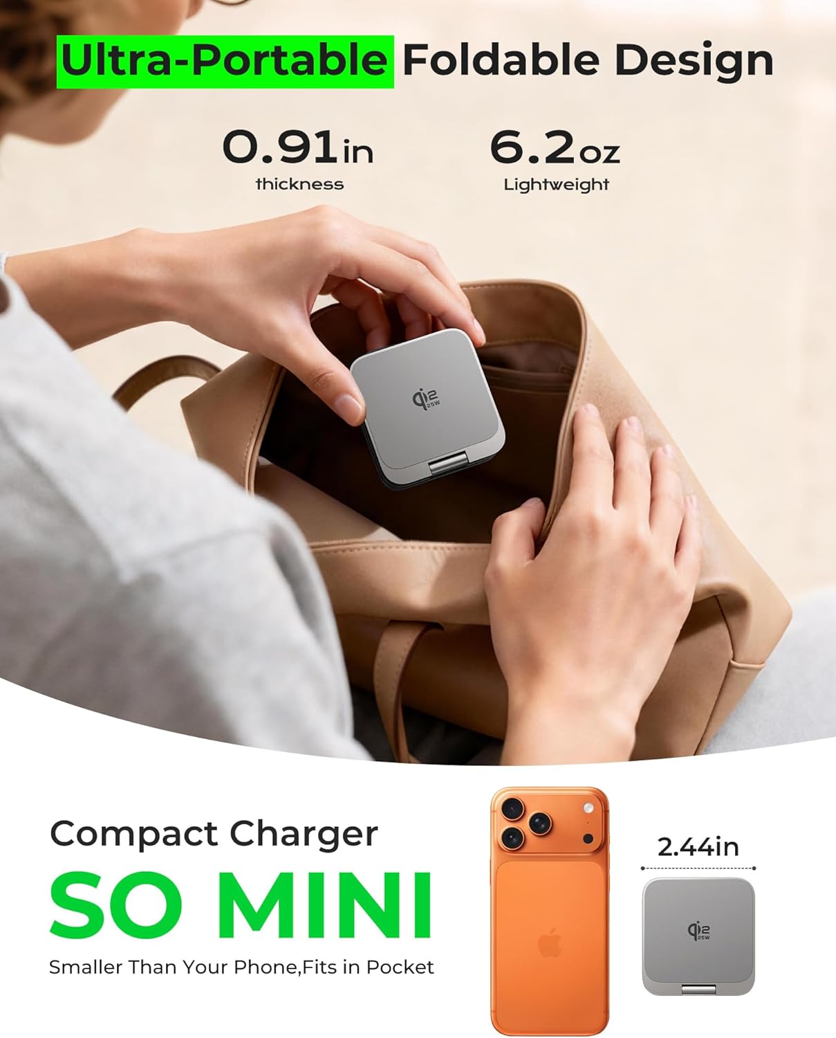 Thumbnail 4 de LULULOOK QI2.2 25W 3-in-1 Wireless Charger: A Foldable, Travel‑Ready Charging Station