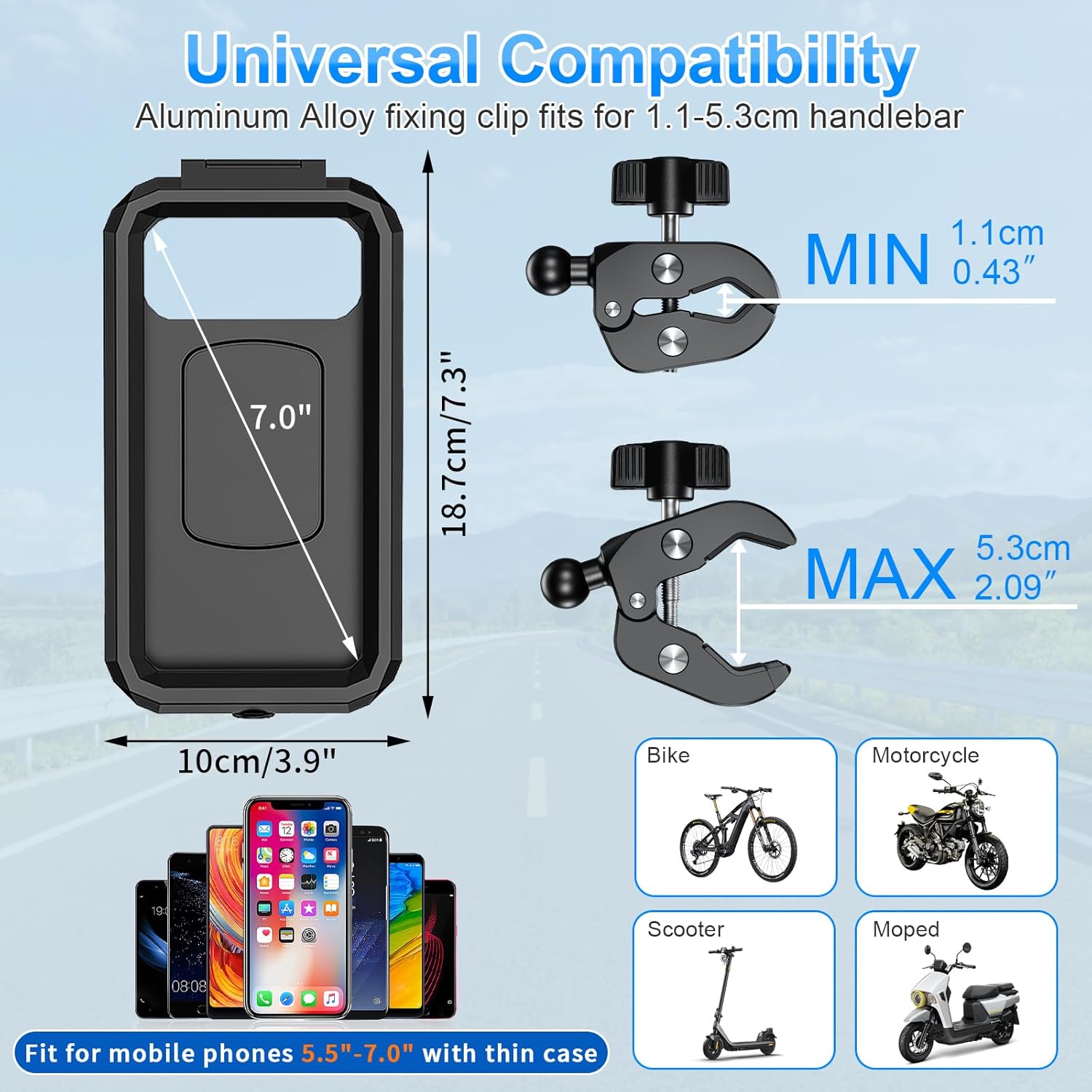 Thumbnail 4 de BTNEEU Soporte Móvil Moto Impermeable Universal