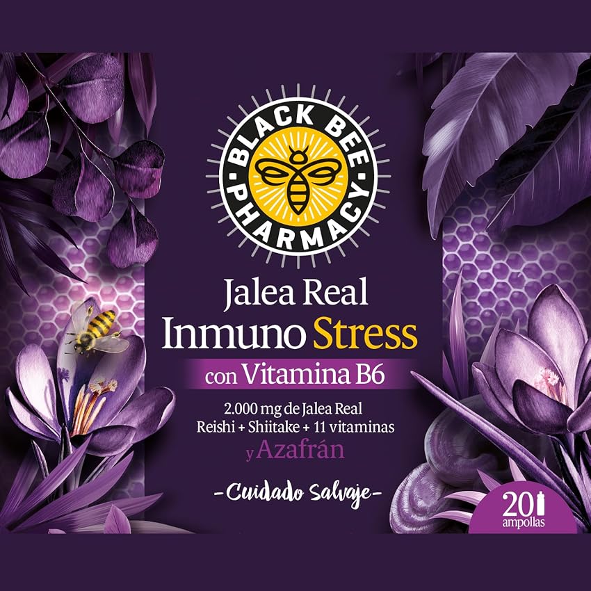 Thumbnail 1 de Black Bee Jalea Real Inmuno Stress 20 ampollas 🩺