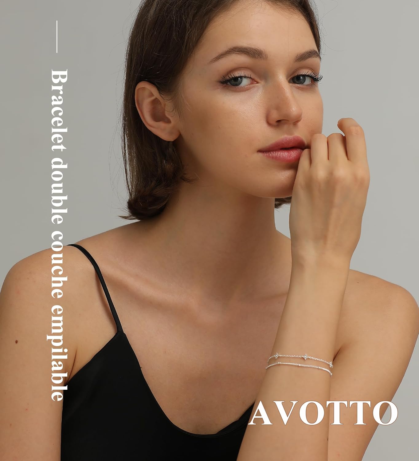 Detalle 2 de Avotto Silberarmband 16,5 cm aus 925 Silber
