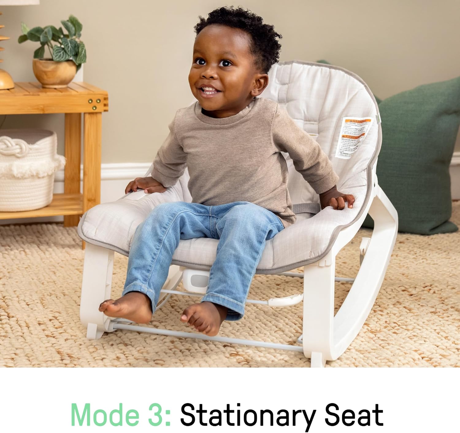Thumbnail 3 de Ingenuity Keep Cozy 3-in-1 Sdraietta Vibrante: sdraietta, dondolo e seggiolino per neonato a bambino (0–30 mesi, fino a 18 kg) con vibrazioni e giocattolo leoncino