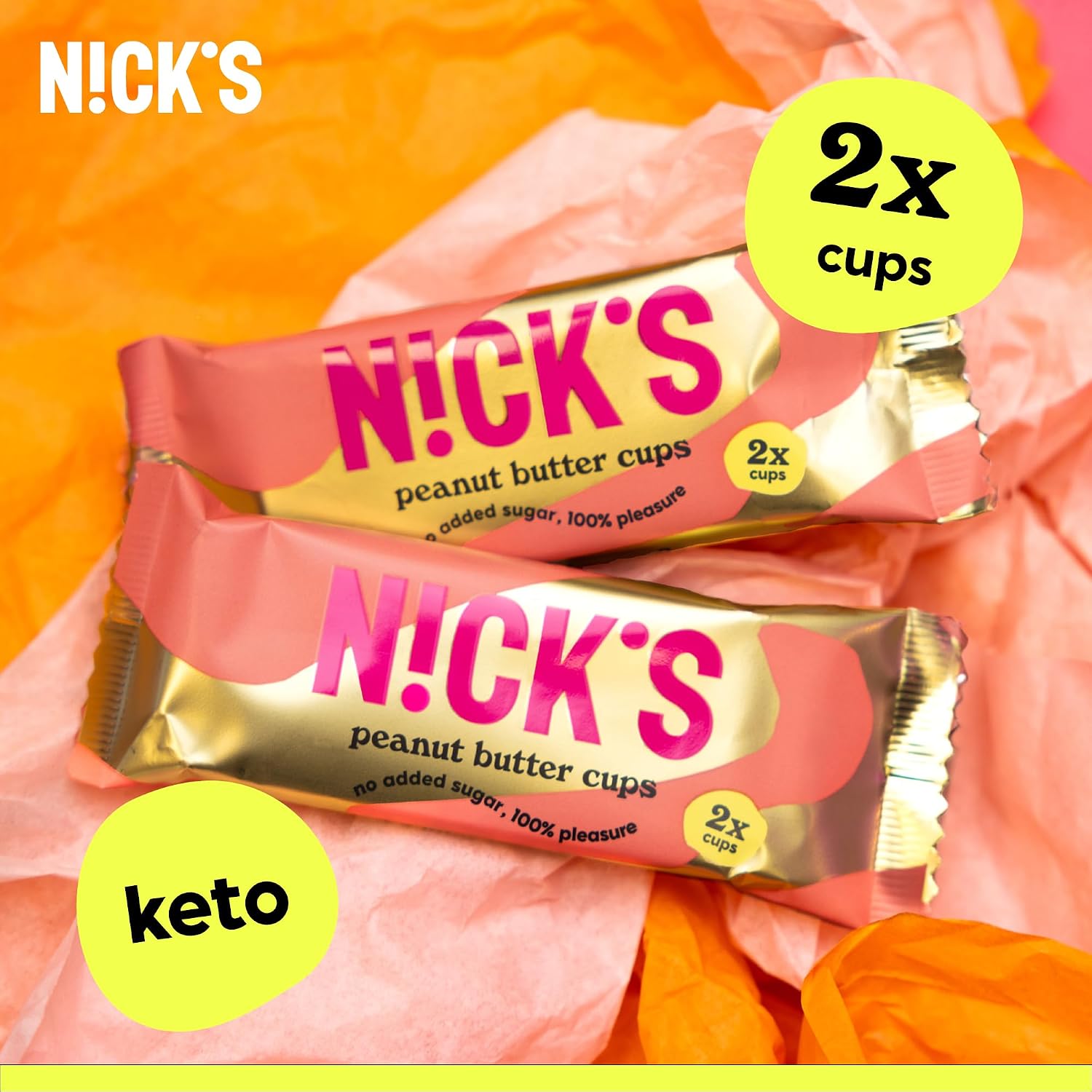 Detalle 2 de NICKS NICKS-CON15-04 Peanut Butter Cups, No Added Sugar, Gluten-Free