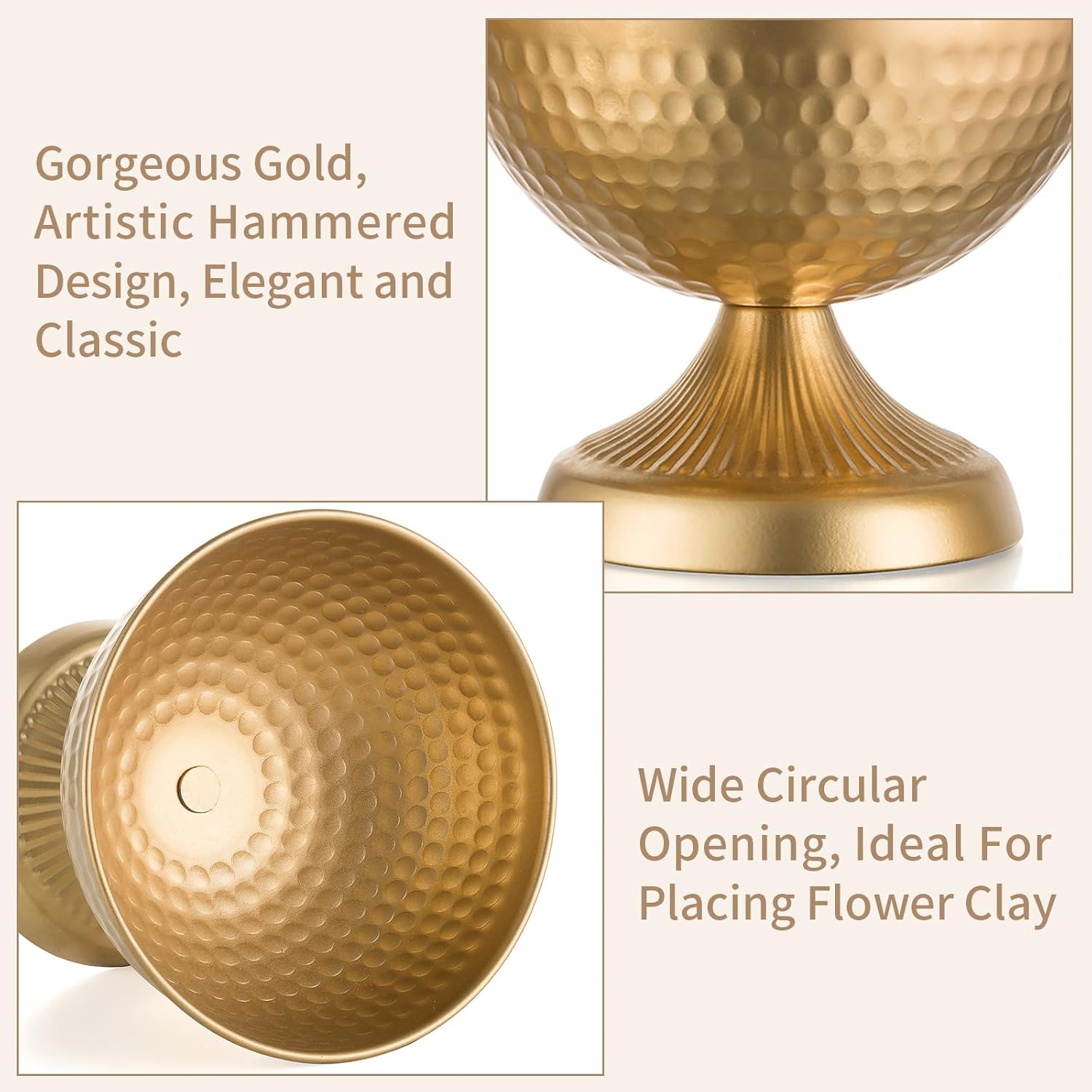 Thumbnail 4 de Sziqiqi Vase doré 13 cm