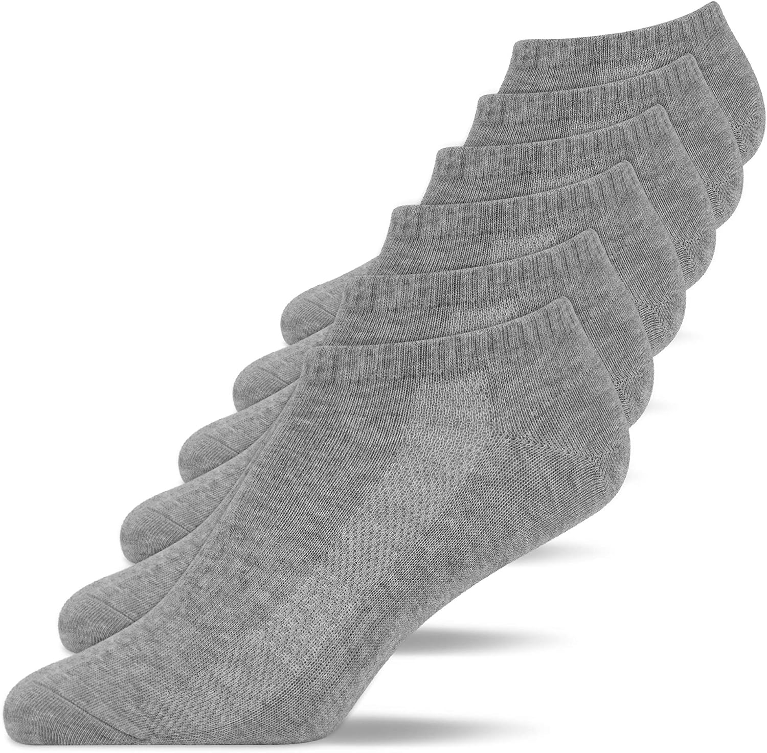 Detalle de Snocks Sneaker Socken 6er-Set (Herren & Damen) – kurze Baumwoll-Sneakersocken in Gr. 35–50