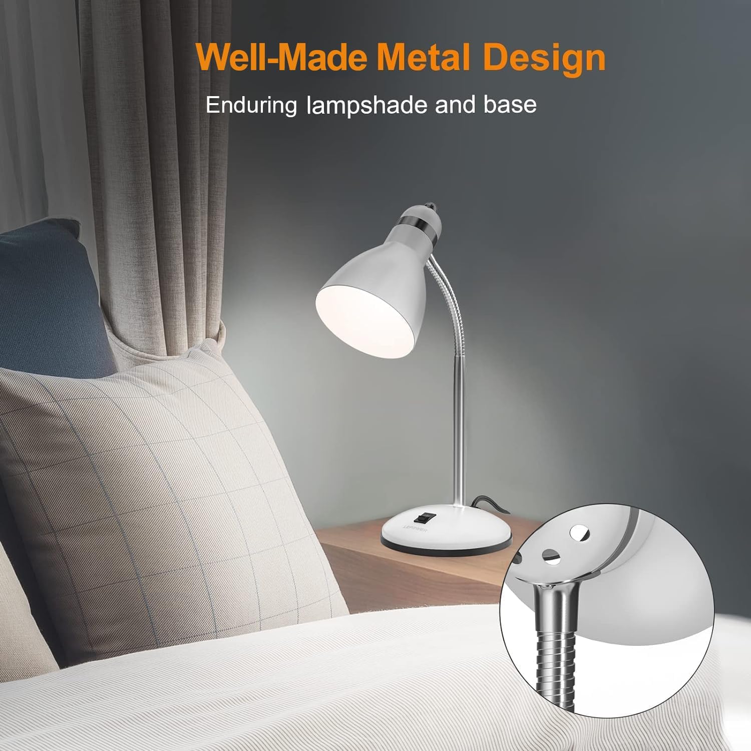 Detalle 2 de LEPOWER Metal Desk Lamp 40W