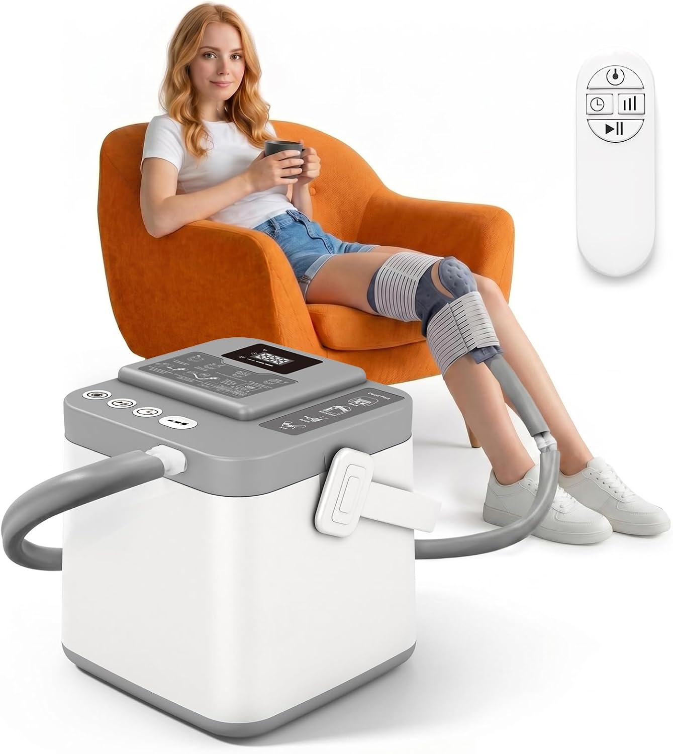Detalle de WTBFX Cold Therapy Machine with 2.4G Remote, Adjustable Flow and Timer