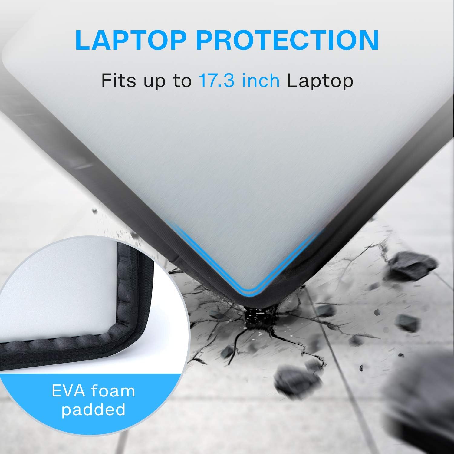 Thumbnail 6 de bagsmart 17,3-Zoll Laptoptasche – Erweiterbare Aktentasche für Business, Reisen und Alltag