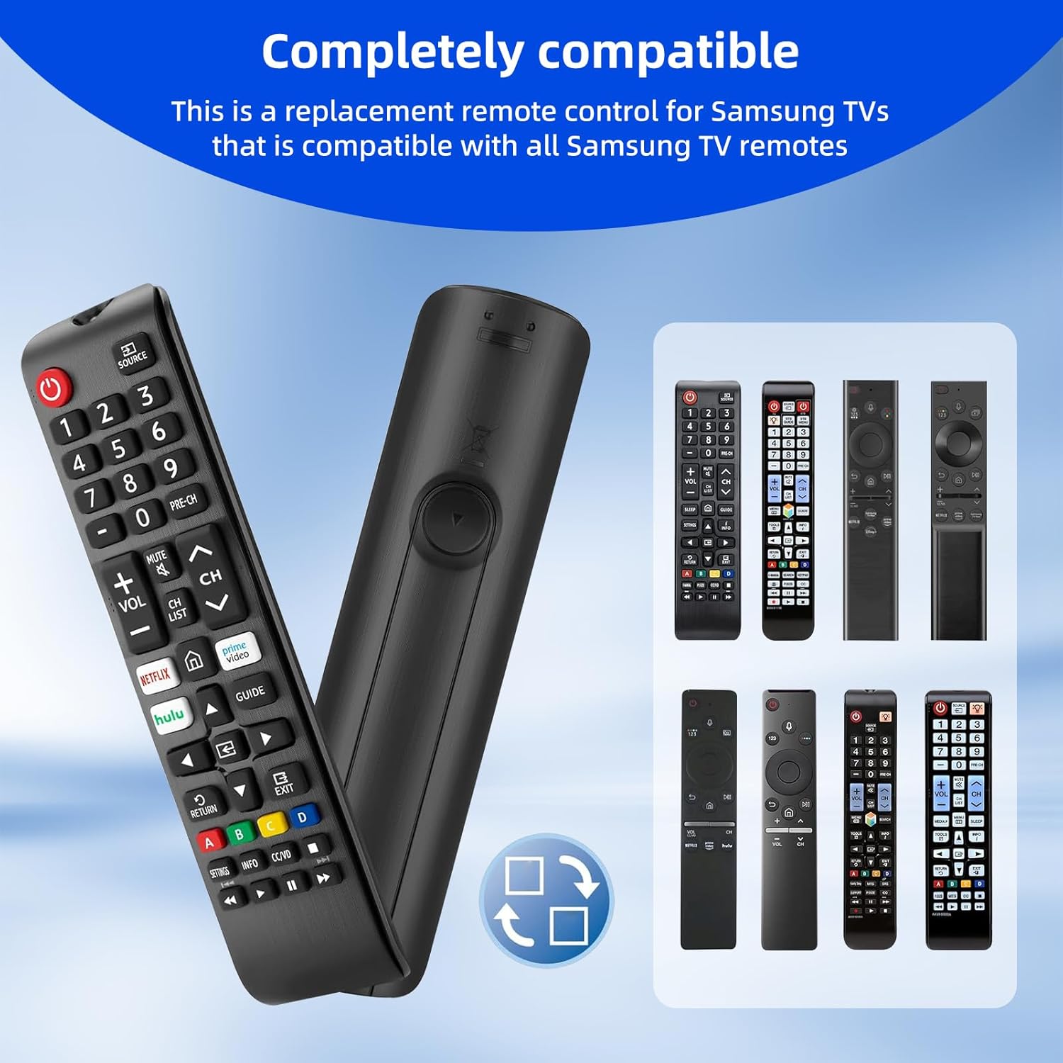 Detalle de 3-Pack Universal Replacement Remote for Samsung Smart TV (BN59-01315J / BN59-01301A / BN59-01315A)