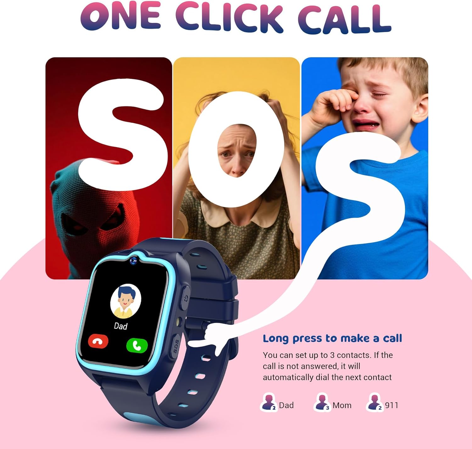 Thumbnail 2 de Blackview 4G Kids Smart Watch: GPS, SOS, Video Calls & Health Tracking
