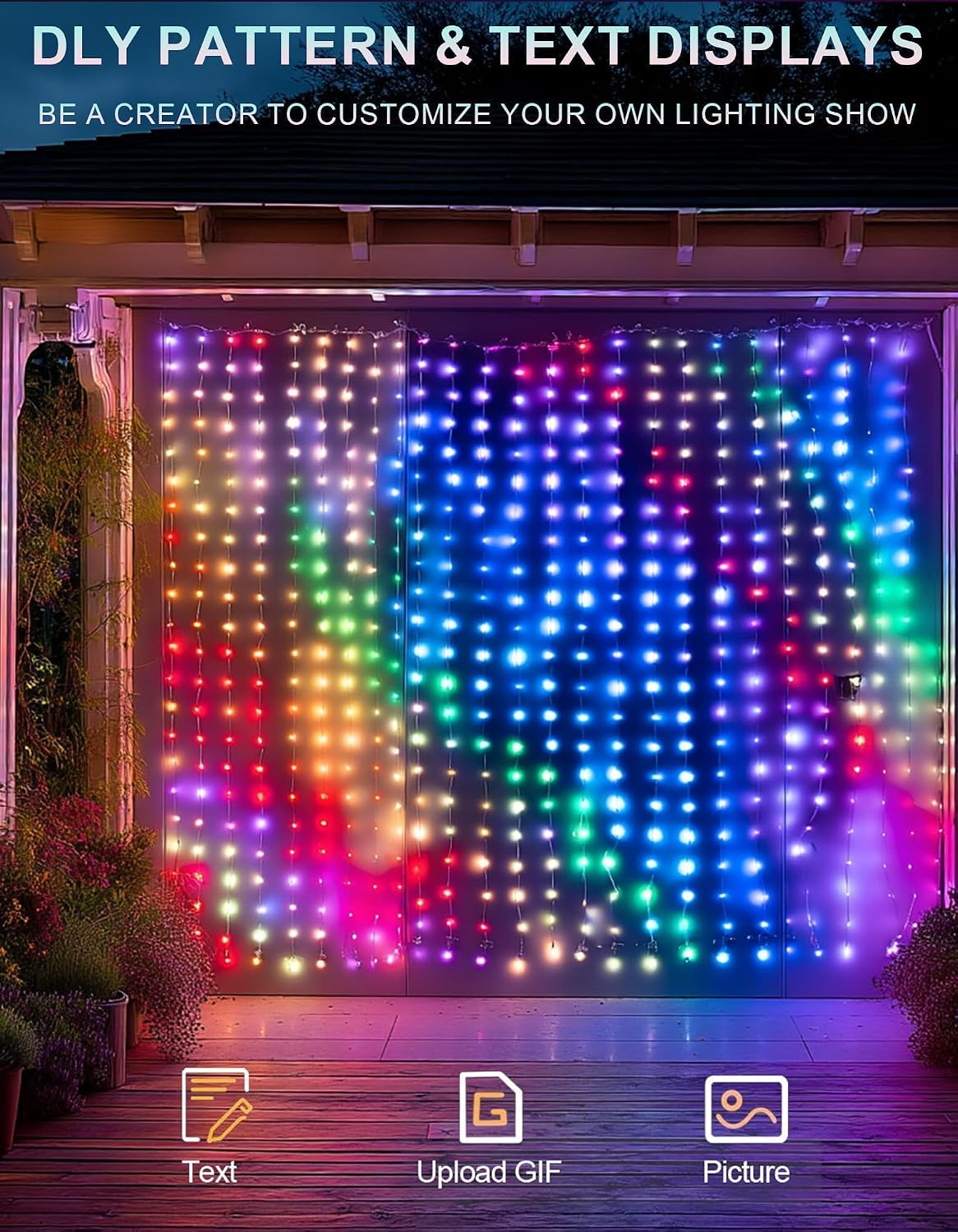 Thumbnail 2 de Dazzle Bright Smart Curtain Lights 400 LEDs