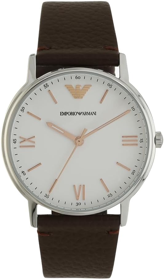 Thumbnail 4 de Emporio Armani Montre Homme — Mouvement quartz, boîtier 41 mm et bracelet en cuir bleu