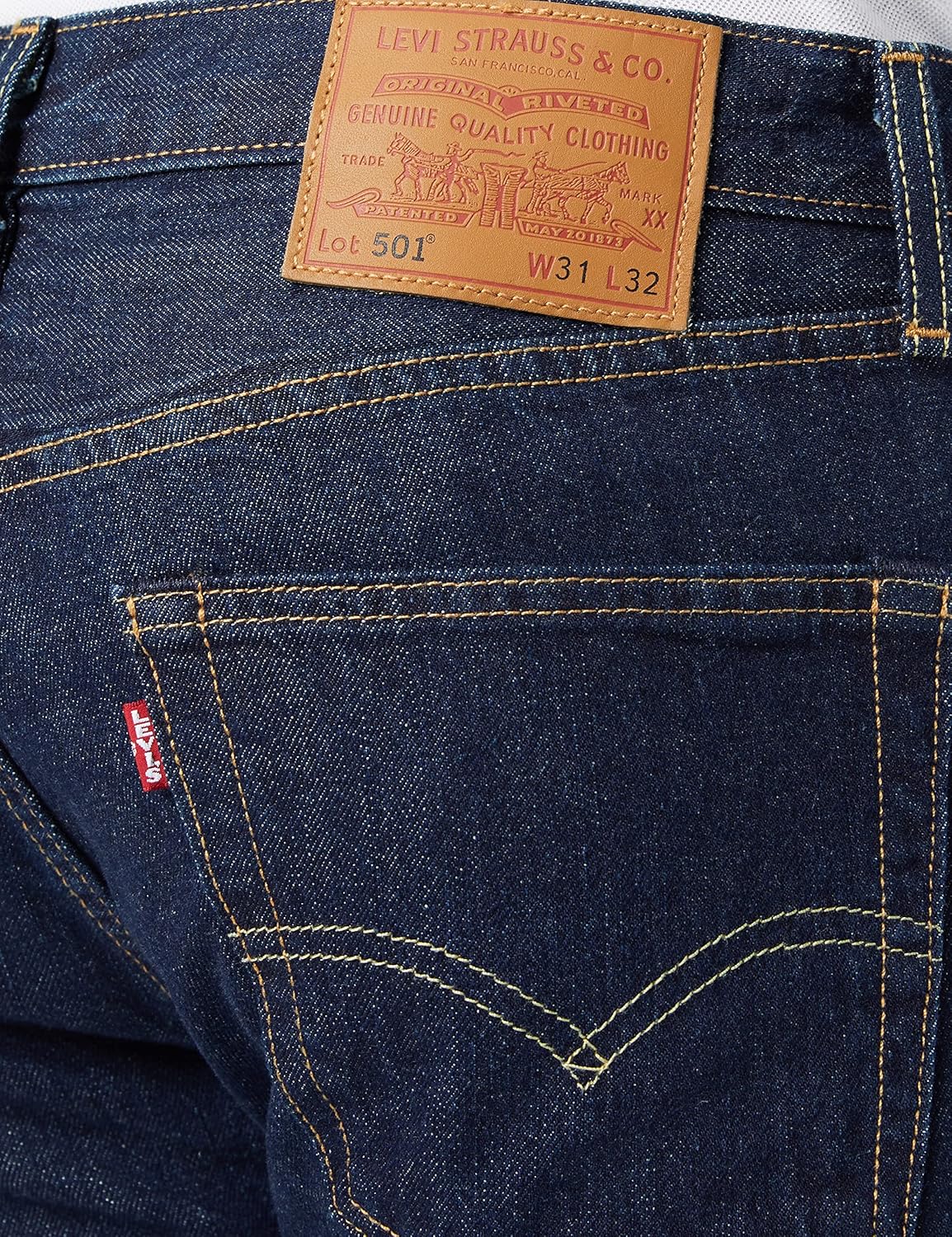 Thumbnail 4 de Levi’s Herren Jeanshose 501 Original mit Knopfleiste, Straight Fit