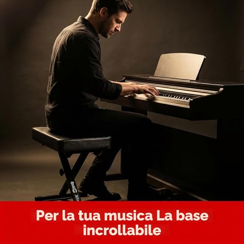 Thumbnail 7 de RockJam Panca Pianoforte Regolabile: sgabello imbottito, design pieghevole e supporto stabile