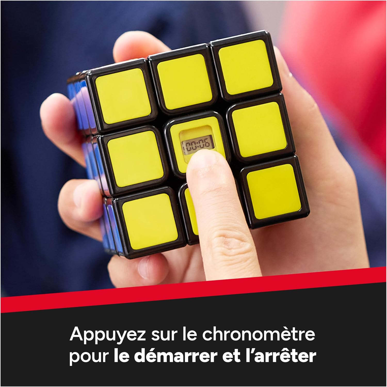 Detalle de Rubik’s Cube Chrono 3x3 : chronomètre intégré pour s’entraîner et progresser en vitesse