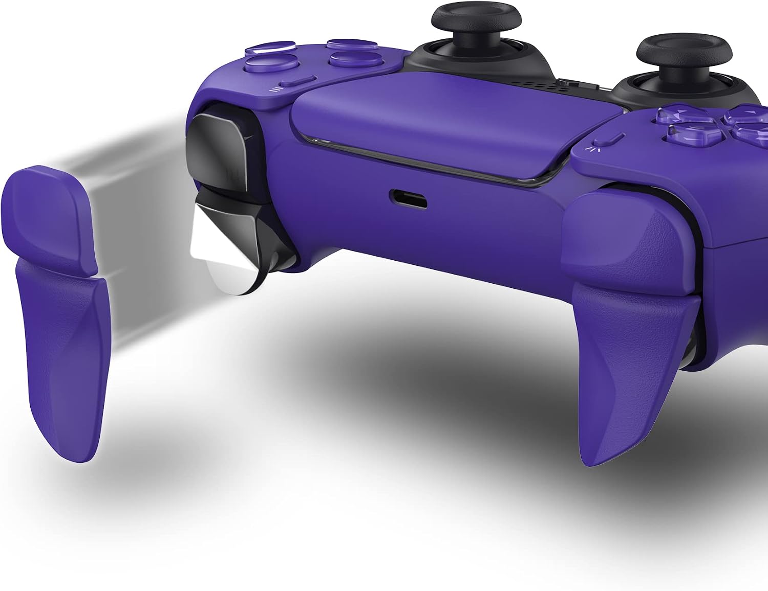 Detalle de playvital BLADE Shoulder Buttons Extension Triggers for PS5 (2 Pairs) – Galactic Purple