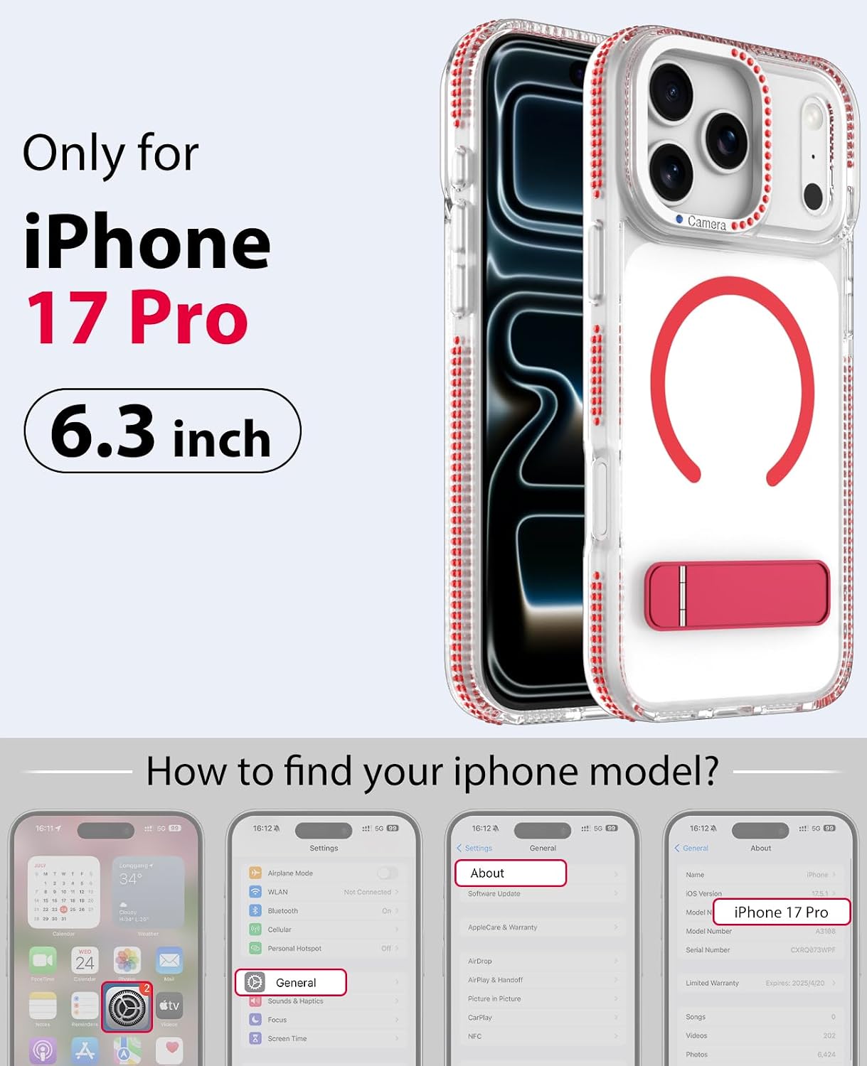 Detalle 2 de Jelanry iPhone Case, Red