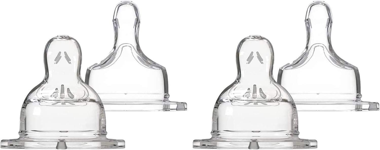 Thumbnail 6 de Dodie Set de 2 Tétines Plates Anti-Colique Sensation+ Débit 1 — Transparent, 0-6 Mois (6317169)