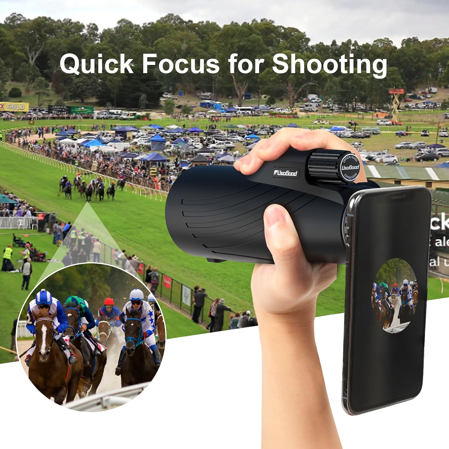 Thumbnail 4 de Usogood 12X52 Monocular Telescope 12x for birding