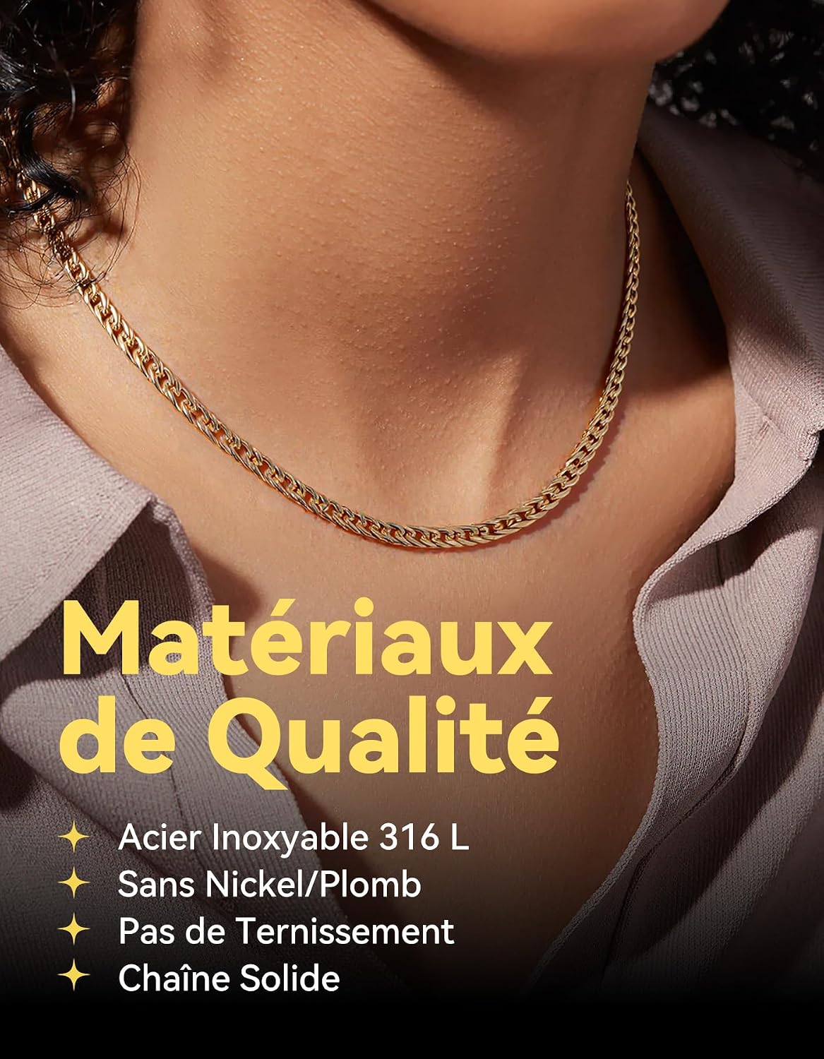 Thumbnail 2 de ChainsHouse Chaine Collier Homme 10mm 46‑76cm