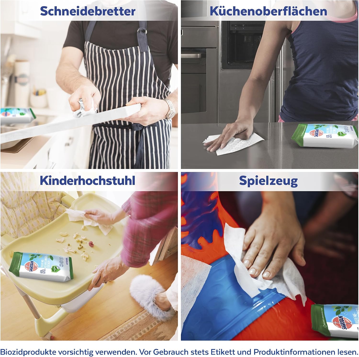 Thumbnail 4 de Sagrotan Hygienereinigungstücher 5×60 Stück