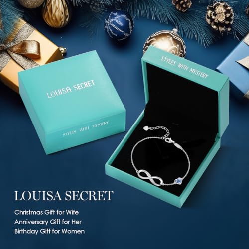 Detalle 2 de Louisa Secret Infinity Heart Bracelet 925 Sterling Silver or Stainless Steel – Timeless Gift for Her