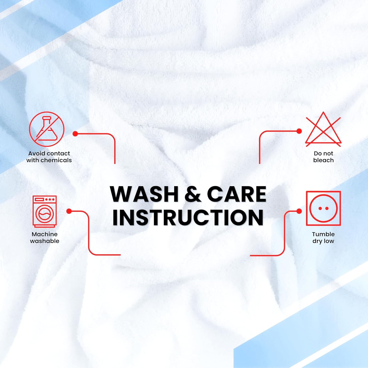 Thumbnail 6 de Infinitee Xclusives Premium-Badetuchset 8-teilig (2 Badetücher, 2 Handtücher, 4 Waschlappen) – Strahlendes Weiß