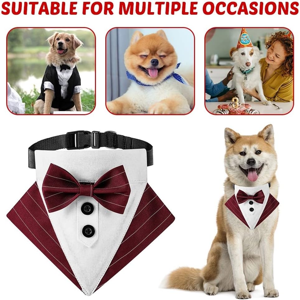 Thumbnail 5 de Dog Tuxedo Collar: Adjustable Bow Tie Collar for Small to Large Dogs