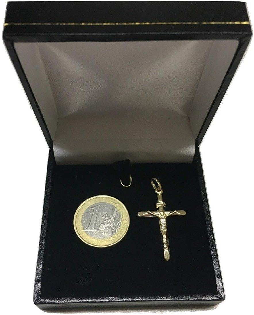Thumbnail 1 de Prins Jewels Ciondolo croce con Gesù in oro giallo 750 (32 mm) – unisex