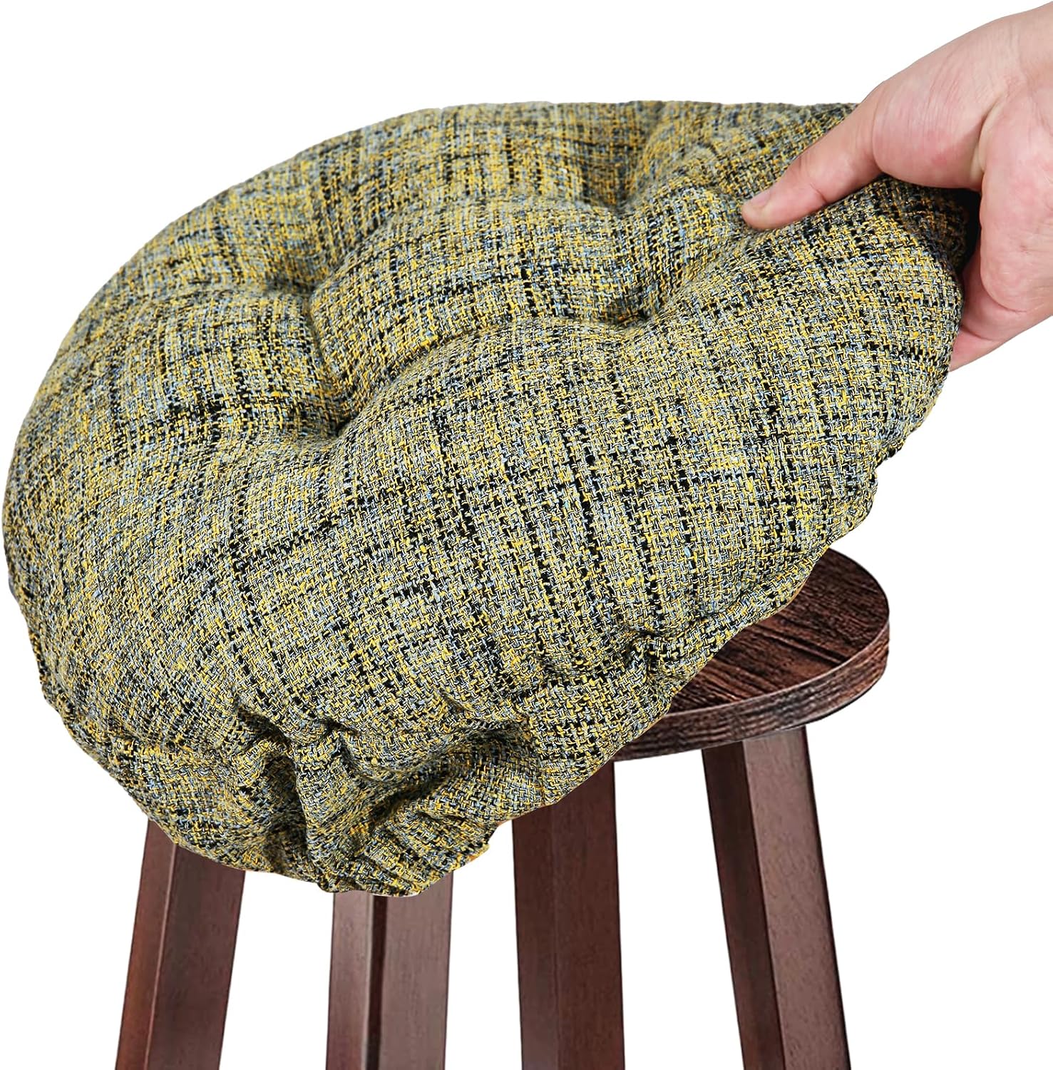 Detalle de SINOSSO Round Bar Stool Cushion 14-inch