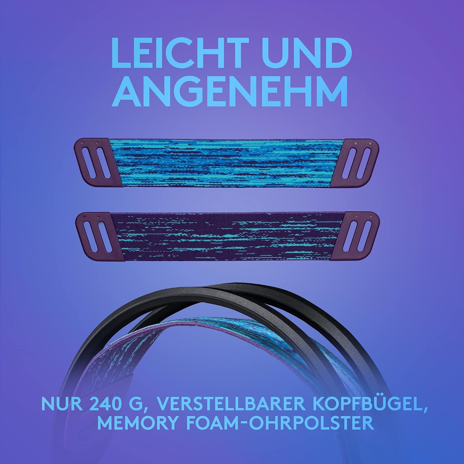 Detalle de Logitech G G335 – kabelgebundenes Gaming-Headset, 3,5-mm, Memory-Foam-Ohrpolster, leicht (240 g) – PC, PlayStation, Xbox, Nintendo Switch, Schwarz