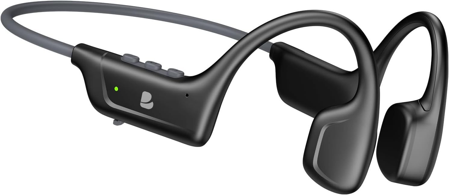 Detalle de Bayhanc Bone Conduction Headphones: Open-Ear Wireless Earphones with 16mm Drivers