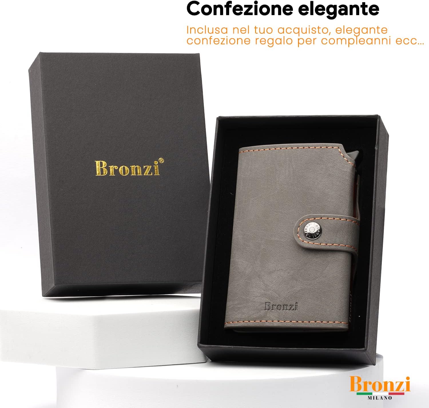 Thumbnail 6 de Bronzi Portafoglio Slim 10x6,5 cm 👛