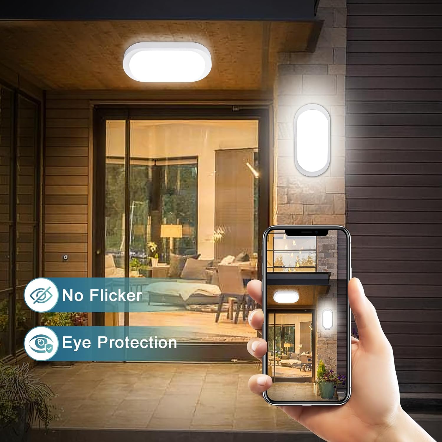 Detalle 2 de GOOSKI LED Kellerlampe 12 W mit Sensor