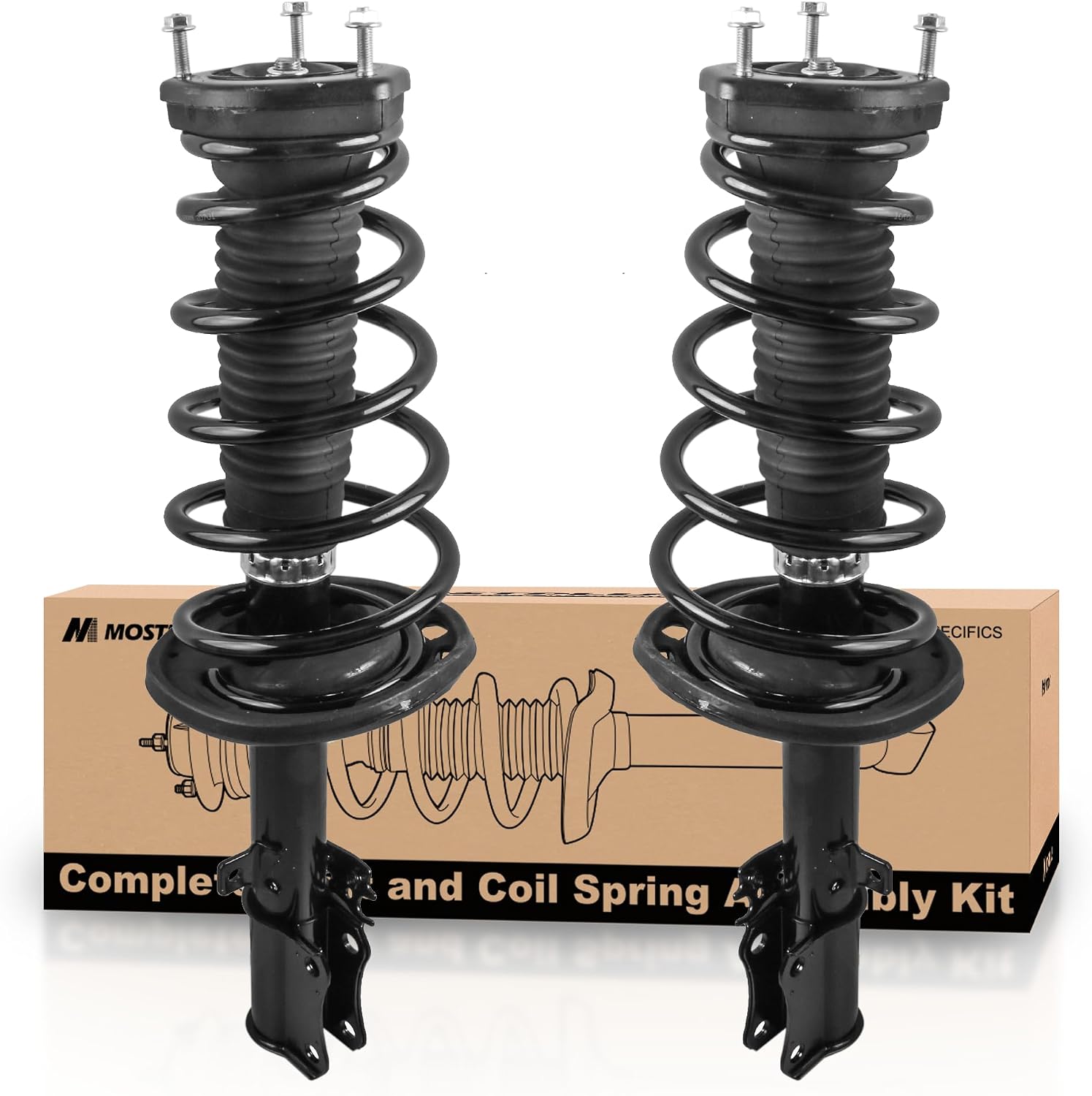 Detalle de MOSTPLUS Rear Shocks Struts (for 2004–2006 Toyota Camry Solara & Lexus ES330) — Replace OEM 172207/172208