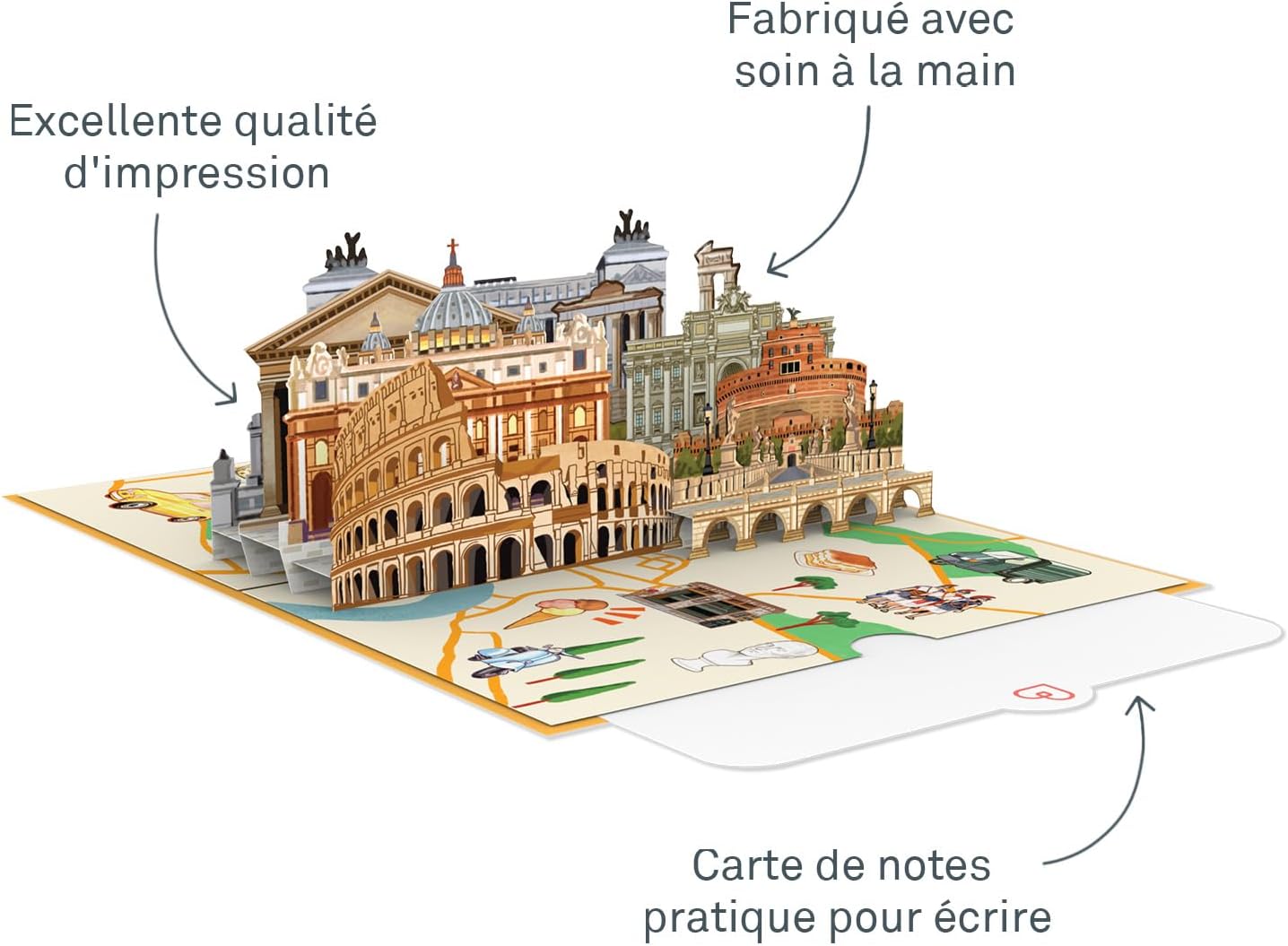 Thumbnail 1 de PaperCrush Carte déployante Rome – Carte 3D anniversaire et bon voyage pour un séjour à Rome