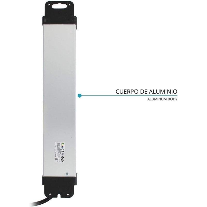 Thumbnail 2 de tm-electron Regleta 4 Tomas con Protección Negra