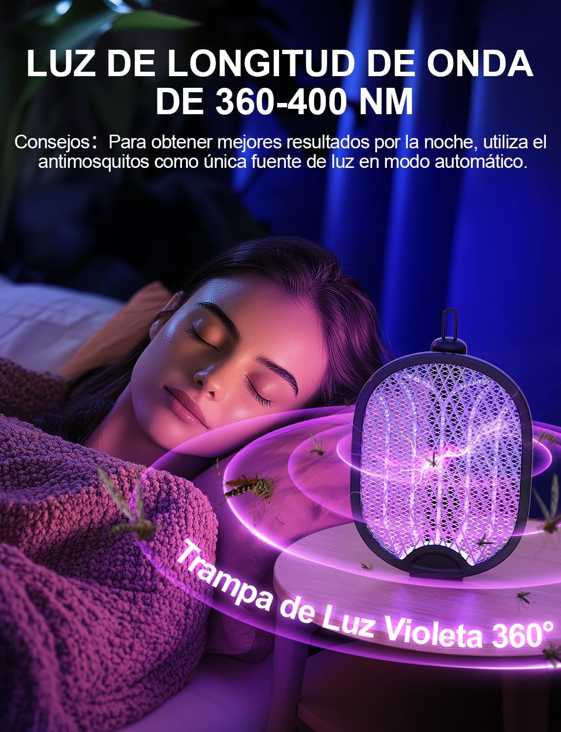 Thumbnail 5 de WOCVRYY Raqueta Mosquitos Eléctrica 4000V