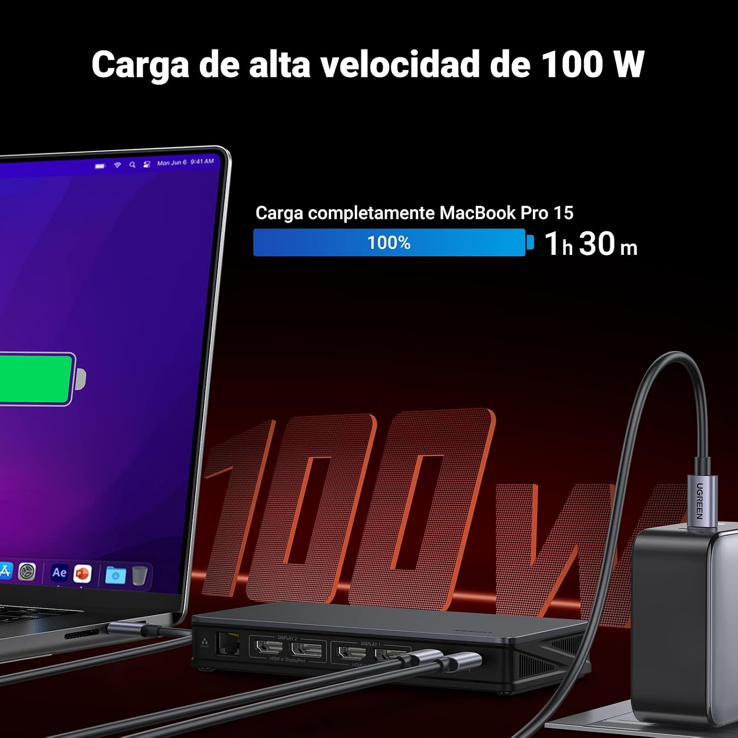 Thumbnail 5 de UGREEN Revodok Pro 209 📱 Docking Station 9 en 1 4K