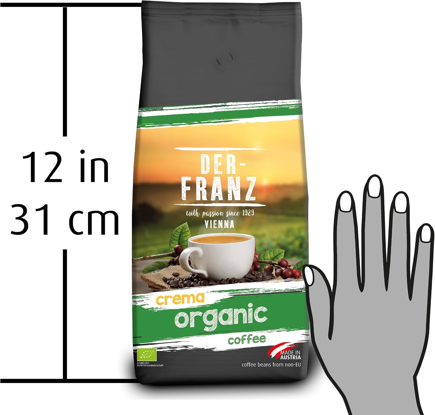 Thumbnail 6 de Der-Franz Crema biologico caffè in chicchi interi 1000 g — Arabica di alta montagna