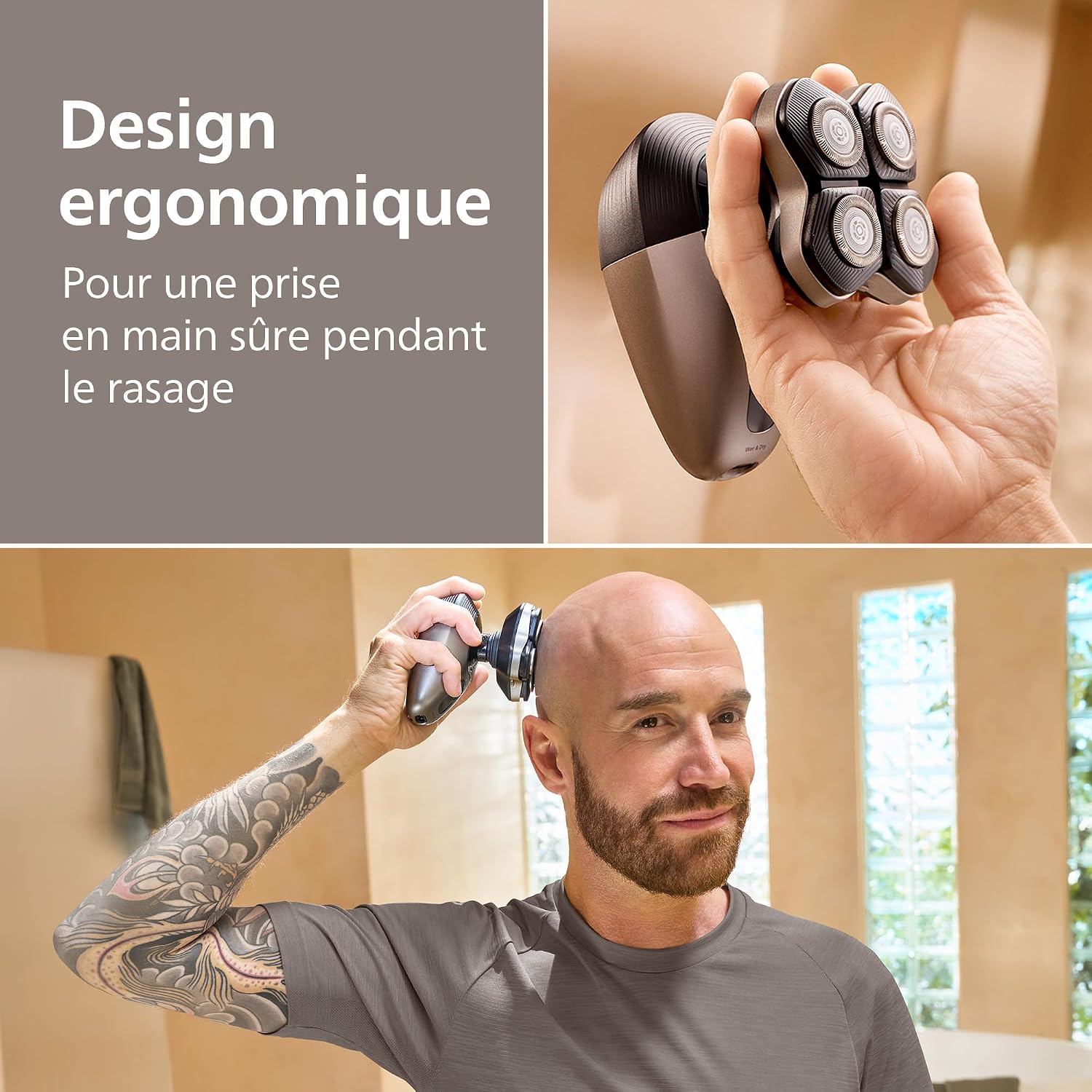 Thumbnail 5 de Philips HS9980/15 Head Shaver Pro 9000 — rasoir tête 360° 🪒