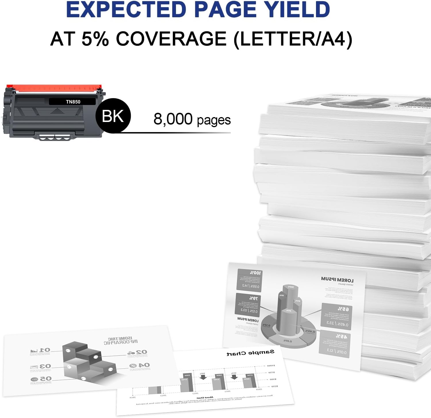 Detalle de Toner Bank TN-850 Compatible Toner Cartridge