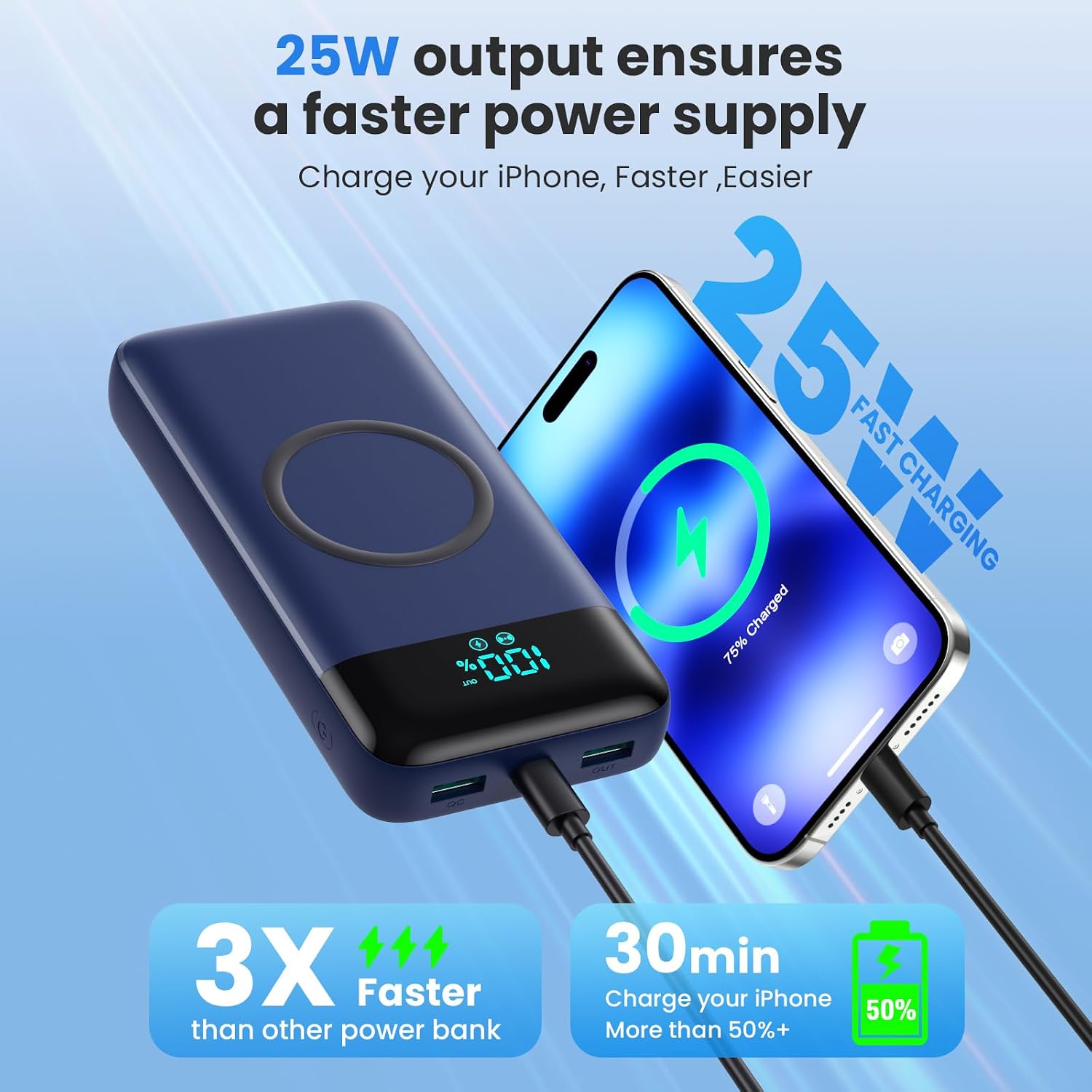 Thumbnail 5 de Power Bank Wireless 26800mAh 7 in 1