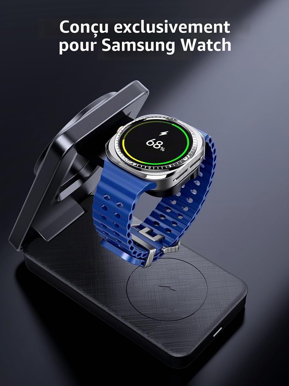 Thumbnail 3 de Chargeur Magnétique Induction 3-en-1 pour Samsung Galaxy S26 Ultra / Z Fold7 / Z Flip7 – Pliable