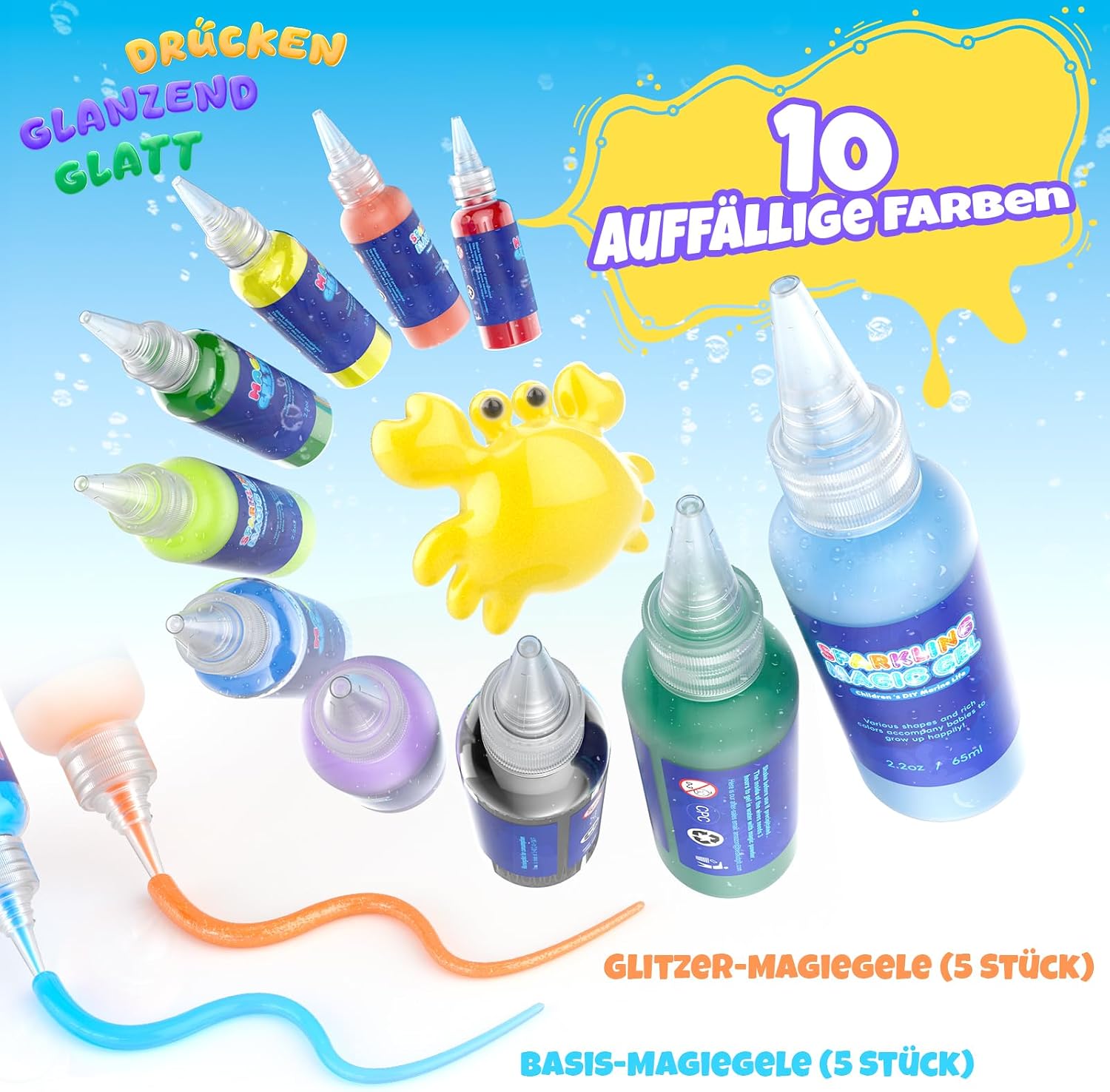 Thumbnail 2 de Hot Bee Magic Water Gel Spielzeug DIY-Set 10 Farben