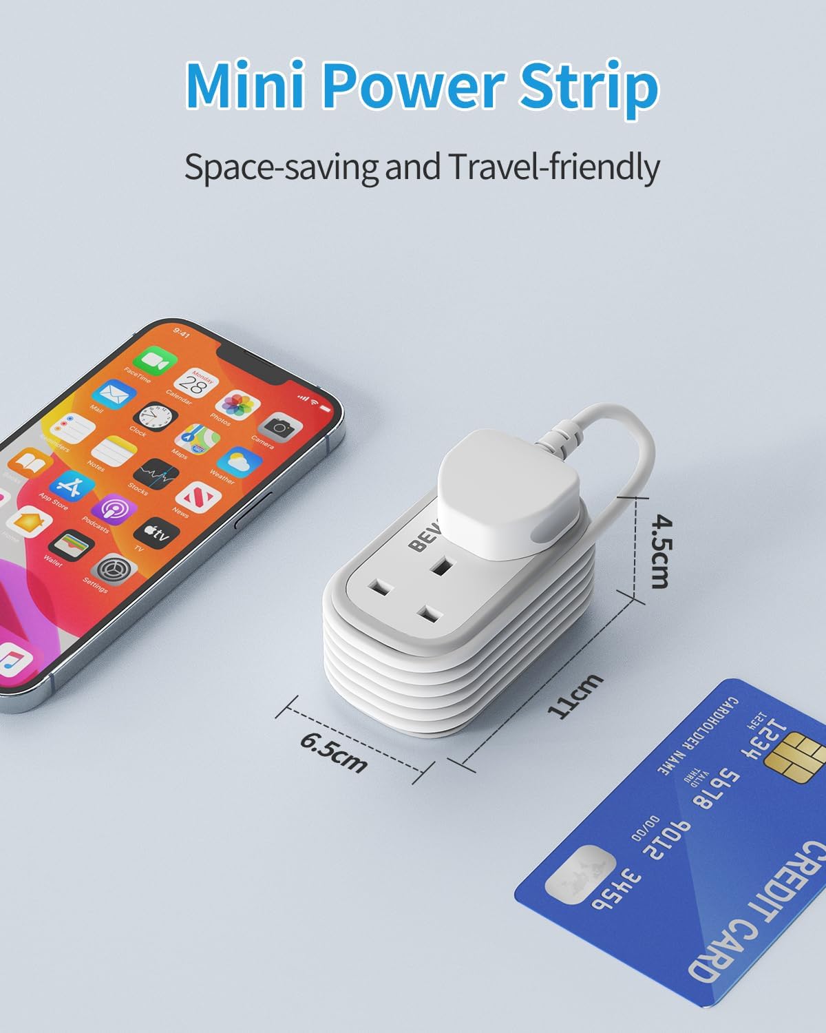 Thumbnail 5 de BEVA Travel Extension Lead 1.5m with USB C cable 🔌