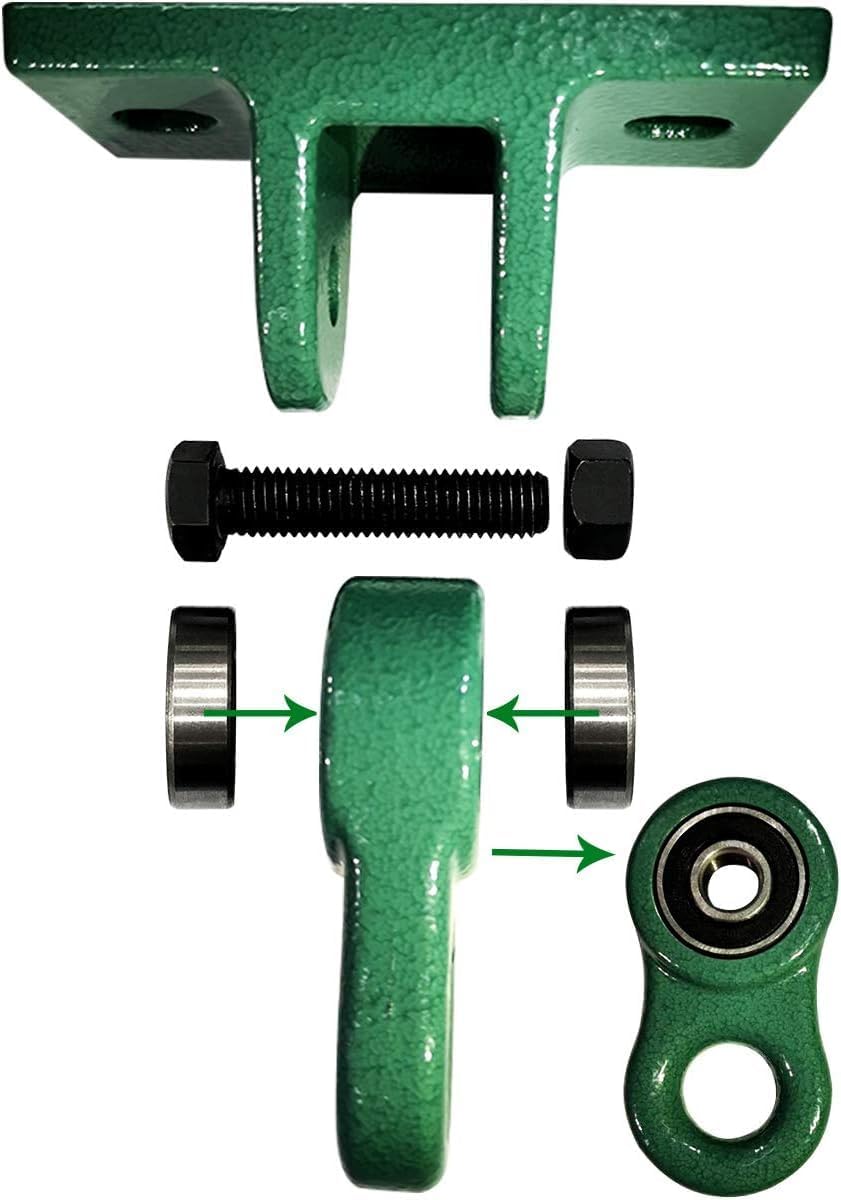 Detalle de ABUSA Heavy Duty Swing Set Brackets Kit (2 A-Frame Brackets, 2 Swing Seats, Hangers & Hardware) G007
