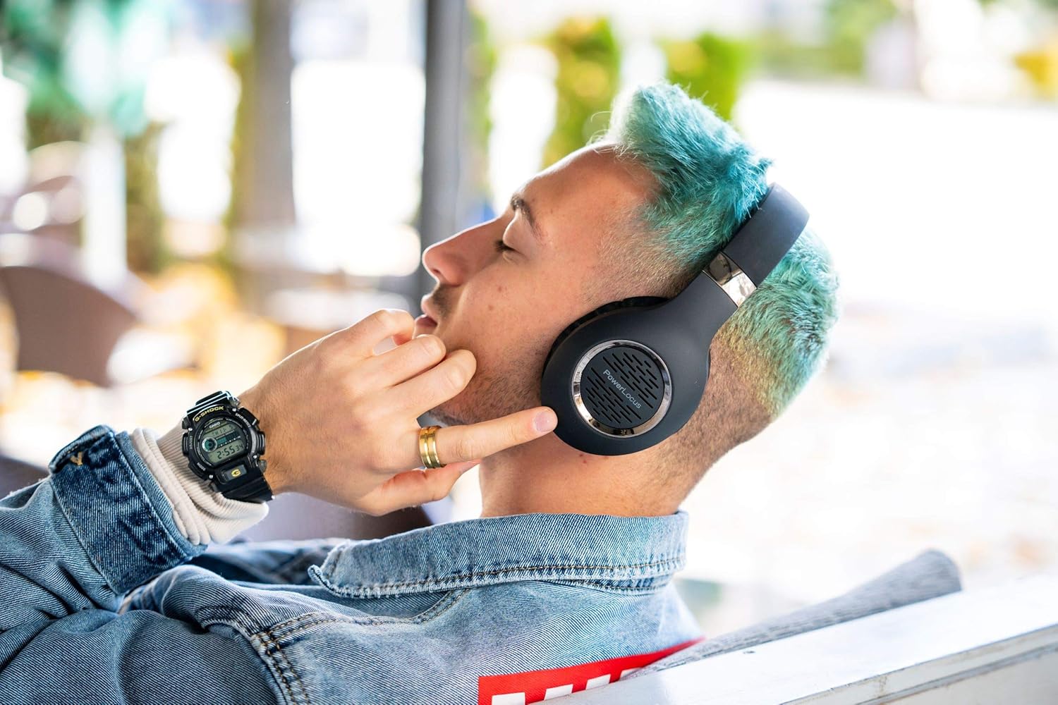 Thumbnail 4 de PowerLocus Wireless Headphones Hi‑Fi Stereo