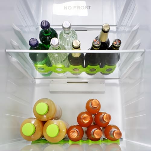 Detalle 2 de COM-FOUR Portabotellas 3x: Estante plegable de silicona para refrigerador y eventos